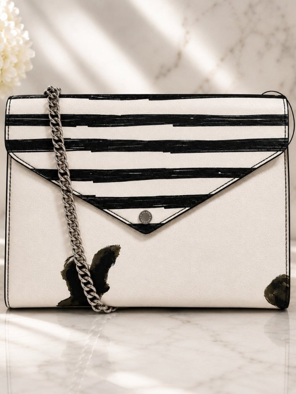 Marc by Marc Jacobs Metropoli Envelope Clutch Crossbody Sad Face Floral NWT